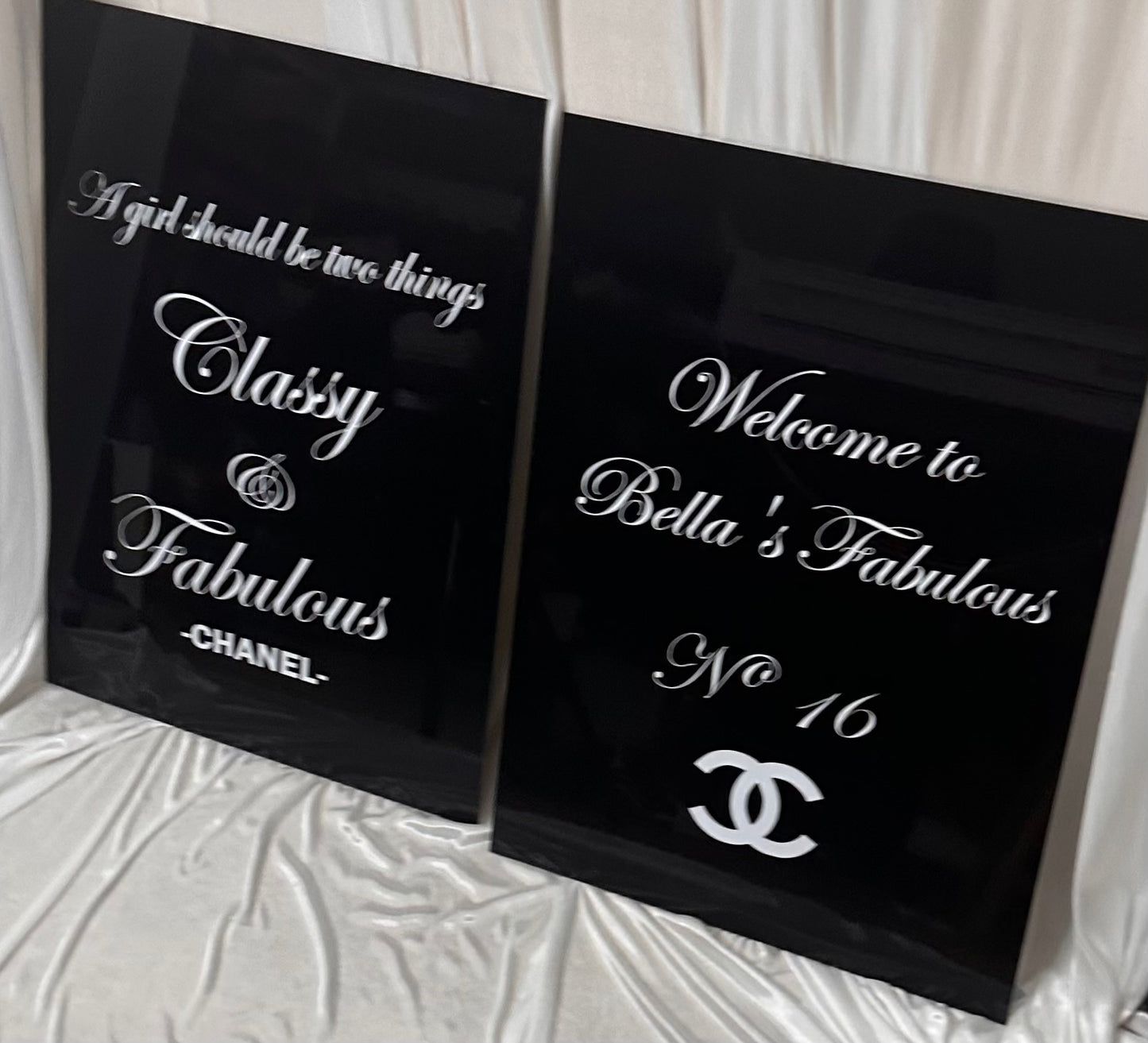 Acrylic sign